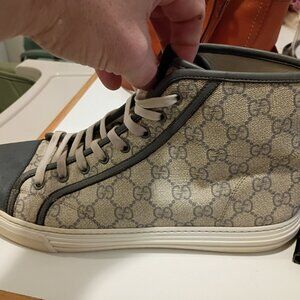 GG Supreme Leather Trim Embellishment Sneaker